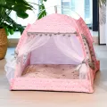 Cat Broken Flower Tent Semi Enclosed Internet Celebrity Tent Nest Universal For All Seasons Pet Supplies Summer Dog And Cat Nest. 