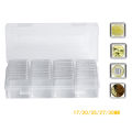 40 Pcs Commemorative Coin Square Hard Plastic Capsules Holder. 