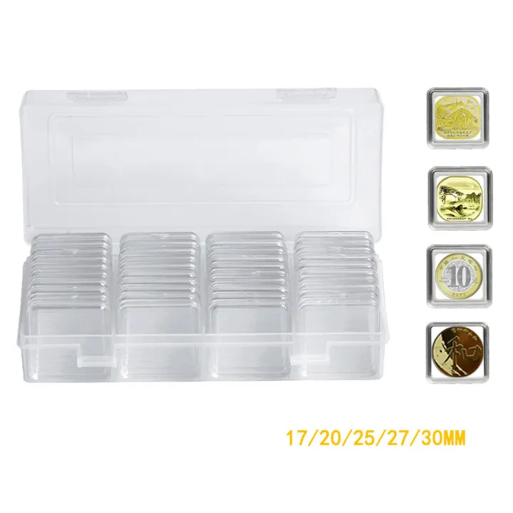 40%20Pcs%20Commemorative%20Coin%20Square%20Hard%20Plastic%20Capsules%20Holder%20-%20Image%205