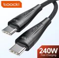 Toocki USB C to USB C Cable PD240W USB Type C Charging Cable for MacBook Pro iPad Pro 2020 Samsung S20 S10 Quick Charger USB.