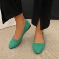 Fashion new coat Solid color large light mouth women's suede comfortable flat shoes women's Zapatos De Mujer. 