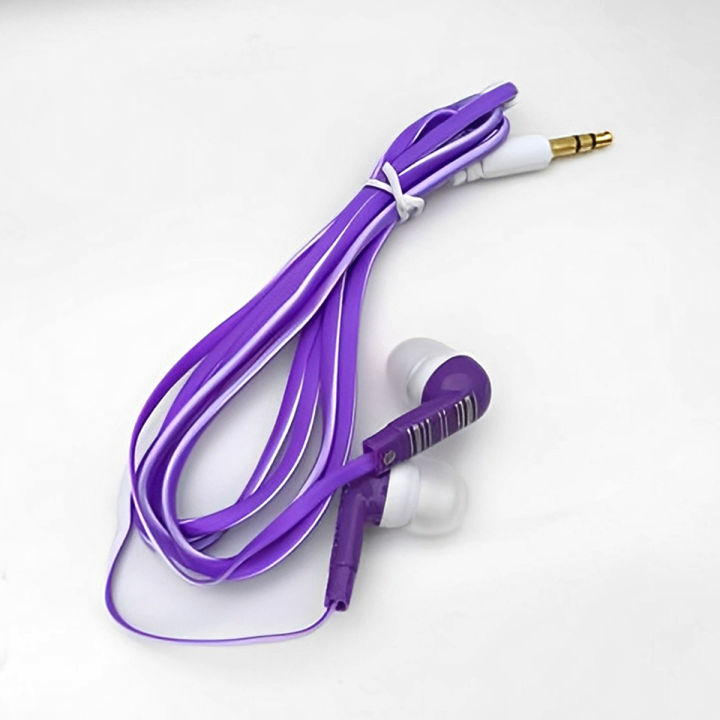 In Ear Sound Isolating Headphones with Flat Tangle Free Cable and Ergonomic Design