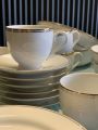 Sri ceylon porcelain 33 pcs Double goldline dinnerware. 