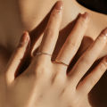 MODIAN Minimalist 925 Sterling Silver Thin Stackable Smooth Rings Classic Gold Color Fine Jewelry For Women Girl Party Gifts. 