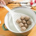 1 Pc White Large Capacity Spoon Withstand High Temperature Hung Dumplings Leaking Net Not Easy To Deform Kitchen Supplies.