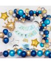 Birthday Decorations for Boys - 59 Pcs Happy Birthday Decoration Items for Husband | Blue Birthday Decorations for Boys | Blue Balloons for Birthday Decorations | Birthday Decoration Items. 