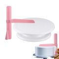 Plastic Cake turntable Kitchen Baking Tools set Decoration Accessories Stand DIY Mold Rotating Stable Anti-skid Round Cake Table.