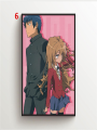 Toradora Aisaka Taiga Anime Canvas Wall Art Poster  Retro Home Decor for Room Wall Decor and Gifts. 