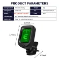 Guitar Tuner For All Instruments Clip on Electronic Tuner for Guitar Bass Ukulele Violin Mandolin Banjo. 