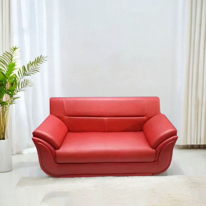 Red Rolled arm Sofa / Sofa Set/ Sofas / Office sofa