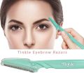 Tinkle Eyebrow Painless Facial Hair Remover Razor for Face, Pack of 3 (9pcs) & Pack of 1 (3pcs) Women and Men sensitive skin facial razor, compact hair removal tool, safe facial hair remover, travel-friendly eyebrow razor (Multicolour). 