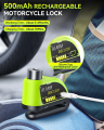 Extractme Motorcycle Alarm Disc Brake Lock Security Moto Wheel Disk Padlock Waterproof 110dB Loud Anti Theft Alarma Motocicleta. 