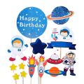Space Theme Printable Cake Topper. 