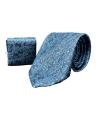 Tie and Pocket square beautifully designed in Zinc colour. 