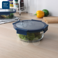 Superlock lunch box glass food storage box (Blue series). 