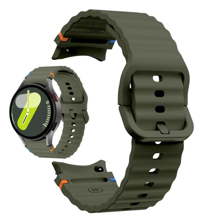 Original 1:1 Bracelet for Samsung Galaxy Watch 7/FE/ 5 pro/6/4 Classic 44mm 40mm no gaps Silicone watchband Galaxy Watch 7 Strap