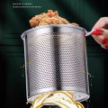 304 Stainless Steel Deep Fryer with Frying Basket Multifunction Small Pot Kitchen Specific Frying Chicken and Other Cooking Tool. 