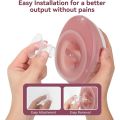 Flange Sizing Kit with 10PCS Flange Inserts 13/15/17/19/21mm, Nipple Measurement Tool, Silicone Breast Pump Flange Insert Kit.