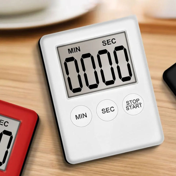 Super Mini LCD Digital Display Kitchen Timer Square Kitchen Countdown ...