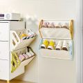 Wall-Mounted Shoe Rack, Hidden Storage Shelf, Foldable Plastic Organizer, No-Drill Installation, Multi-Layer Space Saver. 