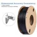 3D Printer Filament ABS 3D Printing Filament 1.75mm Dimensional Accuracy +/- 0.02 mm, ABS 0.25KG Black.