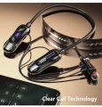 Neckband Bluetooth Neckband Earphones Deep Bass Stereo Magnetic Attraction 40H Playtime Type-C Charging Waterproof - Black. 