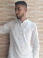 Dhuti cloth with some print 100% cotton guarantee  panjabi [ Slim Fit ]. 