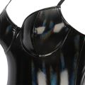 PU Leather Bodysuit Womens Shapewear No Pad Bra One-Piece Full Body Shaper Tummy Control Corset Slim Waist Trainer Underwear. 
