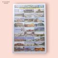Famous Pakistani Places Stickers Sheet for Art Work. 