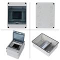 5/8WAY Distribution Box HT Series Junction Box PC Plastic IP65 Waterproof Fuse Boxes with Terminal DIN Rail for Outdoor Garden. 