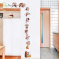 Cartoon Mouse Family Kids Room Decor Self-adhesive Cute Mice Stickers Home Decor Living Room Decoration Background Wall Sticker. 