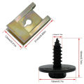 20pcs Hex Head Tapping Socket Bolt Screw Clips With Speed Fastener Engine Shield For Under Tray Splash Guard For BMW. 