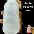 Dispensers Applicator Kit Empty Plastic Squeeze Bottles Dropping Tube Nozzle and Blunt Tip Needle Works for Liquid Glue and Ink. 