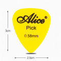 Multicolor ABS Premium Plastic Bass Ukulele Acoustic Electric Guitar Picks 0.58 0.71 0.81 0.96 1.20 1.50mm Thickness.