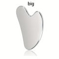 Soothing and Cooling, Stainless Steel Gua Sha Facial Massager - Cooling Eye and Face Tool for Firming, Jawline and Relaxation.