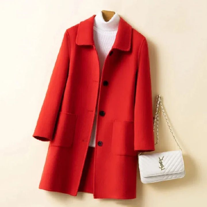 2024%20New%20Winter%20Women%20Fashion%20Comfortable%20Woolen%20Coat%20Lady%20Chic%20Versatile%20Solid%20Color%20Outside%20Daily%20Thermal%20Fleece%20Coat%20Jackets%20-%20Image%203