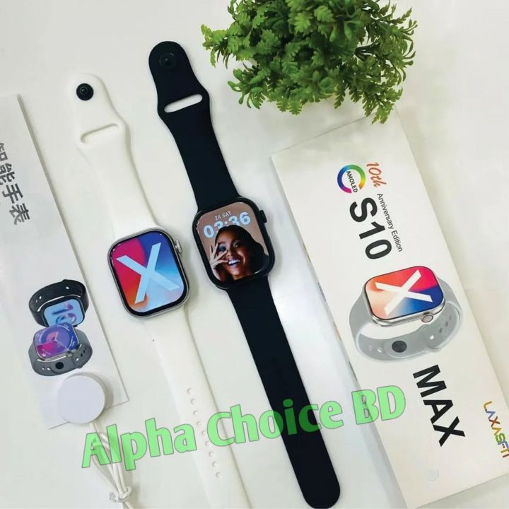 S10 Max 10th Anniversary Premium Smartwatch | Stylish Full Touch Smart Watch