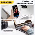 Essager 2 in 1 Card Reader Type C & USB2.0 to Micro SD/TF Memory Card Device High Speed Cardreader for Phone Laptop Accessories. 