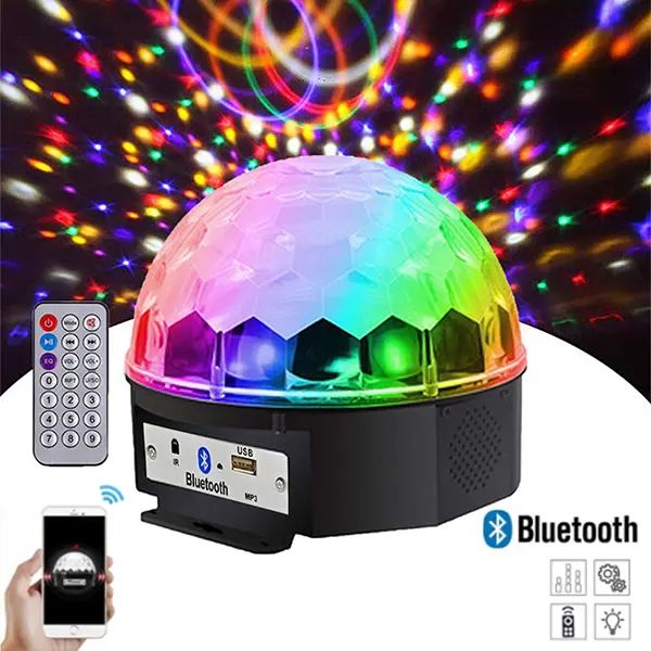MP3 Bluetooth LED Magic Ball Light for LED Disco Party and CCTV Cameras ...