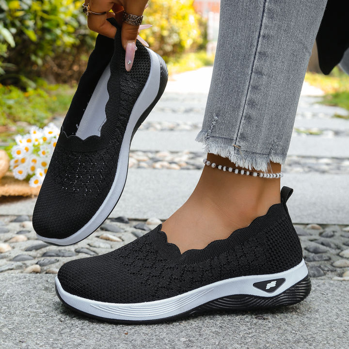 Women%20Shoes%20Orthopedic%20Knit%20Walking%20Shoes%20Breathable%20Slip-On%20Loafers%20Soft%20Non-Slip%20Wedge%20Sneakers%20Comfortable%20Casual%20Footwear%20-%20Image%204