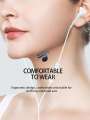 New type-c interface White wired earphone in-ear heavy bass stereo universal Huawei type-c interface. 