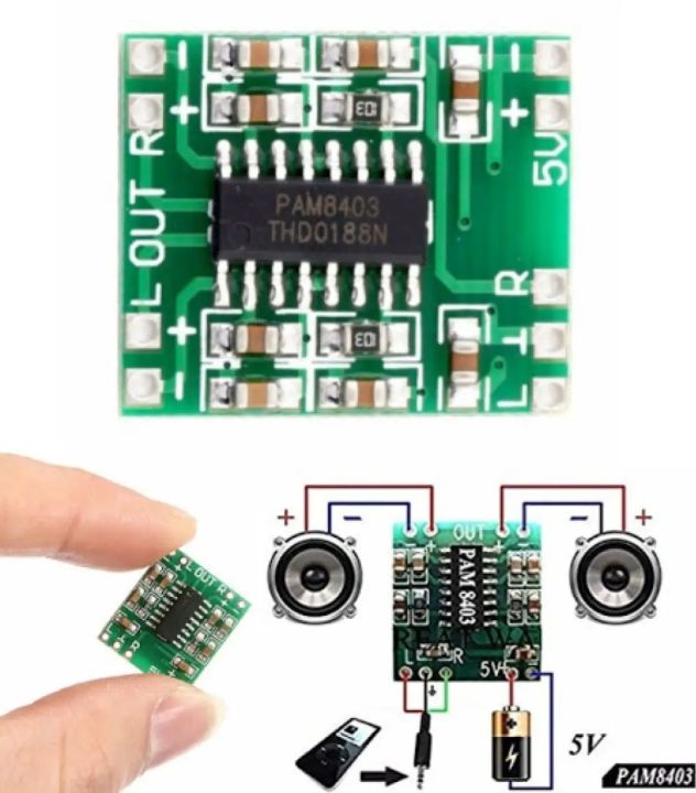 PAM8403 Digital Stereo Audio Amplifier Board Amplifier Module