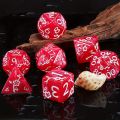 DND Dice Set -7pc Plum Flower Polyhedral Dice for D&D RPG MTG Role Playing Table Party Games & DM & Dice Goblin. 