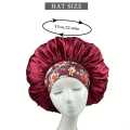 Women's Satin Sleep Cap, High Density Bonnet, Breathable Design, Elastic Wide Band, Soft Fabric. 