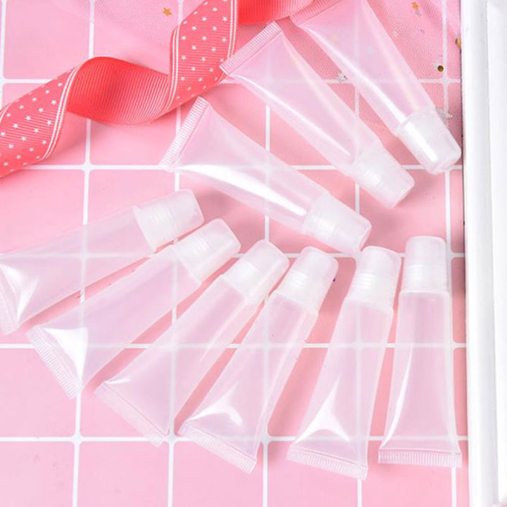 10Pcs%205/10/15ml%20Cosmetic%20Soft%20Tube%20Lipstick%20Lip%20Gloss%20Refillable%20Bottle%20Lip%20Balm%20Empty%20Bottle%20Plastic%20Container%20-%20Image%203