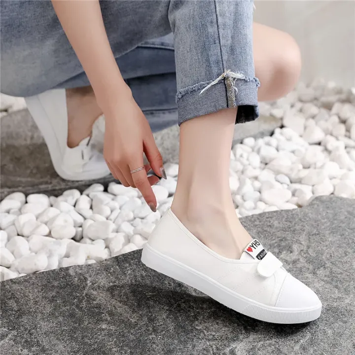 women%20cute%20sweet%20round%20toe%20comfort%20anti%20skid%20student%20school%20shoes%20lady%20casual%20black%20spring%20flats%20fashion%20white%20cool%20shoes%20b552%20-%20Image%203