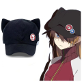Shikinami Asuka Rangure Cat Ear EVA Hat Girls Cute Cap Anime Baseball Caps Cosplay Langley Soryu Accessories Party.