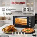 National Richsonic Osaka National 60 L / 43 L / 38 L / 25 L Electric Oven 4.5 KG / 3 KG / 2.5 KG / 1.75 KG Electric Oven With 1 Year Company Warranty ELECTRIC OVEN PREMIUM QUALITY. 
