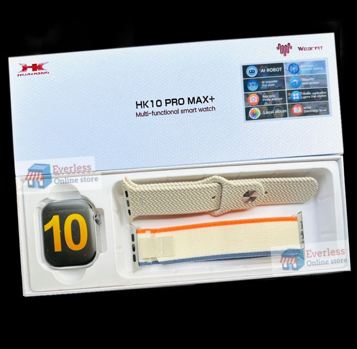 HK10 Pro Max Plus (2025 version) AI Translator Smartwatch Gen7 Series 10 AMOLED 4GB Storage G-sensor HK9 Pro Max Plus, HK10 pro max Upgraded Smartwatch