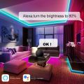 12V 5050 SMD RGBCCT LED Strip Light Tuya Wifi Smart PIR Motion Sensor LED Night Light Kitchen Cabinet Wardrobe Lamp for Alexa lightify. 